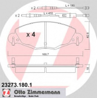 Комплект тормозных колодок ZIMMERMANN 23273.180.1