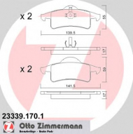 Комплект тормозных колодок ZIMMERMANN 23339.170.1