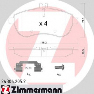 Комплект тормозных колодок ZIMMERMANN 24306.205.2