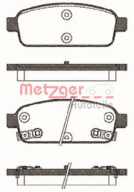 Комплект тормозных колодок METZGER 1432.02