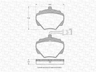 Комплект тормозных колодок MAGNETI MARELLI 363702161000
