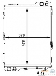 Теплообменник BEHR HELLA SERVICE 8MK 376 711-281