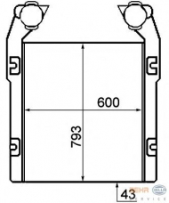 Теплообменник BEHR HELLA SERVICE 8ML 376 792-031
