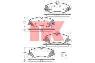 Комплект тормозных колодок NK 224032