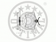 Комплект тормозных колодок OPTIMAL 9849