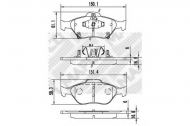 Комплект тормозных колодок MAPCO 6870