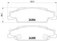 Комплект тормозных колодок PAGID T1574