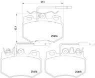 Комплект тормозных колодок PAGID T5074