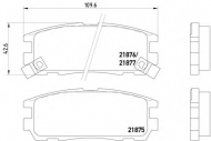 Комплект тормозных колодок PAGID T3034