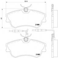 Комплект тормозных колодок PAGID T9062