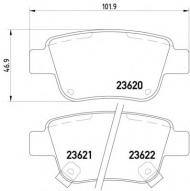 Комплект тормозных колодок PAGID T3130