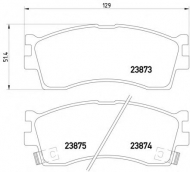 Комплект тормозных колодок PAGID T1335