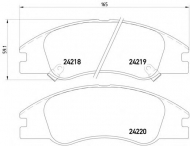 Комплект тормозных колодок PAGID T1519