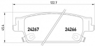 Комплект тормозных колодок PAGID T1540