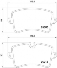 Комплект тормозных колодок PAGID T2096