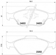 Комплект тормозных колодок PAGID T1566