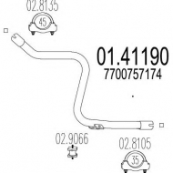 Трубка MTS 01.41190