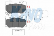 Комплект тормозных колодок KAVO PARTS KBP-6582