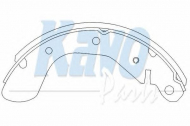 Комлект тормозных накладок KAVO PARTS KBS-1403