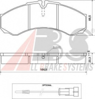 Комплект тормозных колодок A.B.S. 37113 OE