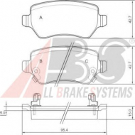 Комплект тормозных колодок A.B.S. 37296