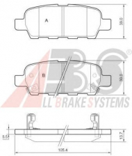 Комплект тормозных колодок A.B.S. 37321