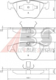 Комплект тормозных колодок A.B.S. 37346