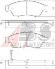 Комплект тормозных колодок A.B.S. 37407 OE