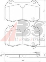 Комплект тормозных колодок A.B.S. 37451 OE