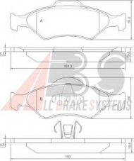 Комплект тормозных колодок A.B.S. P 24 054