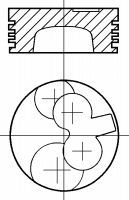 Поршень NÜRAL 87-307600-30