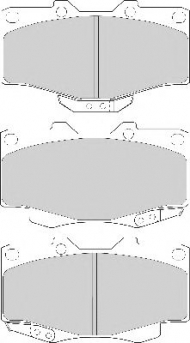 Комплект тормозных колодок NECTO FD6579A