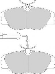 Комплект тормозных колодок NECTO FD6630A