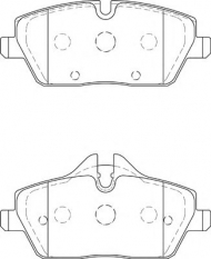 Комплект тормозных колодок NECTO FD7314A