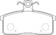 Комплект тормозных колодок NECTO FD7429A