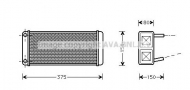Теплообменник AVA QUALITY COOLING JR6006