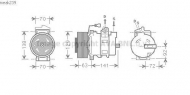Компрессор AVA QUALITY COOLING MEAK239
