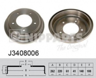 Тормозный барабан NIPPARTS J3408006