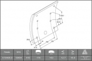 Комплект колодки тормозной накладки ABEX B2202167