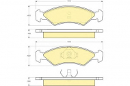 Комплект тормозных колодок GIRLING 6103112