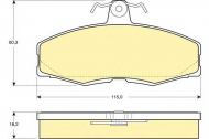 Комплект тормозных колодок GIRLING 6104731