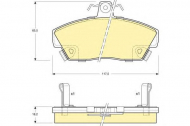 Комплект тормозных колодок GIRLING 6104971