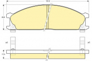 Комплект тормозных колодок GIRLING 6107669