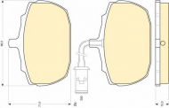 Комплект тормозных колодок GIRLING 6107716