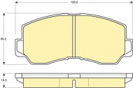 Комплект тормозных колодок GIRLING 6107859