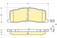 Комплект тормозных колодок GIRLING 6111389