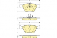 Комплект тормозных колодок GIRLING 6112152