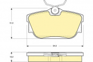 Комплект тормозных колодок GIRLING 6113251
