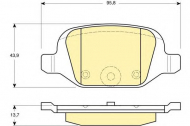 Комплект тормозных колодок GIRLING 6113841