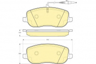 Комплект тормозных колодок GIRLING 6115031